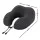Giselle Bedding Travel Neck Pillow U Shape Slow Rebound Memory Foam Ergonomic Support Black Adjustable Strap