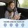 Giselle Bedding Travel Neck Pillow U Shape Slow Rebound Memory Foam Ergonomic Support Black Adjustable Strap