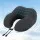 Giselle Bedding Travel Neck Pillow U Shape Slow Rebound Memory Foam Ergonomic Support Black Adjustable Strap