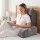 Giselle Bedding Reading Pillow with Memory Foam, Adjustable Neck Roll and Detachable Arms with Washable Velvet Cover