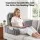 Giselle Bedding Reading Pillow with Memory Foam, Adjustable Neck Roll and Detachable Arms with Washable Velvet Cover