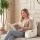 Giselle Bedding Reading Pillow with Detachable Bone Neck Roll Armrests Side Pockets Beige 100 x 27 x 60 cm