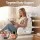 Giselle Bedding Reading Pillow with Detachable Bone Neck Roll Armrests Side Pockets Beige 100 x 27 x 60 cm
