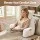Giselle Bedding Reading Pillow with Detachable Bone Neck Roll Armrests Side Pockets Beige 100 x 27 x 60 cm
