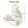 Giselle Bedding Reading Pillow with Detachable Bone Neck Roll Armrests Side Pockets Beige 100 x 27 x 60 cm