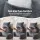 Giselle Bedding Reading Pillow Grey with Detachable Neck Roll Armrests Side Pockets 100x27x60 cm Support