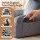Giselle Bedding Reading Pillow Grey with Detachable Neck Roll Armrests Side Pockets 100x27x60 cm Support