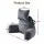 Giselle Bedding Reading Pillow Grey with Detachable Neck Roll Armrests Side Pockets 100x27x60 cm Support