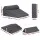 Giselle Bedding Adjustable Wedge Pillow Grey - Cooling Gel Memory Foam, 56x57x30 cm, Ergonomic Support, Washable Cover