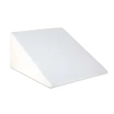 Giselle Bedding Wedge Pillow with Cool Gel Memory Foam - 62x62x28cm, White - Removable & Washable Jacquard Cover