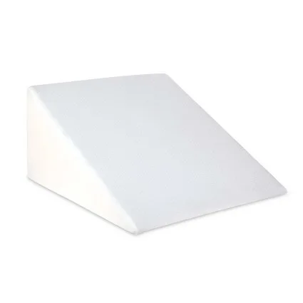 Giselle Bedding Wedge Pillow with Cool Gel Memory Foam - 62x62x28cm, White - Removable & Washable Jacquard Cover