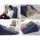 Giselle Bedding Wedge Pillow - Blue Bed 3-in-1 Support with Cool Gel Memory Foam, Waterproof Cover, 62x64x30cm