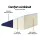Giselle Bedding Wedge Pillow - Blue Bed 3-in-1 Support with Cool Gel Memory Foam, Waterproof Cover, 62x64x30cm