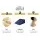 Giselle Bedding Wedge Pillow - Blue Bed 3-in-1 Support with Cool Gel Memory Foam, Waterproof Cover, 62x64x30cm