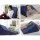 Giselle Bedding Twin Pack Wedge Pillow - Blue, Memory Foam, Waterproof Cover, 62x64x30cm, Back & Leg Support