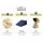 Giselle Bedding Twin Pack Wedge Pillow - Blue, Memory Foam, Waterproof Cover, 62x64x30cm, Back & Leg Support