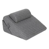 Giselle Bedding Gel Wedge Pillow with Detachable Neck Pillow and Adjustable Reading Support