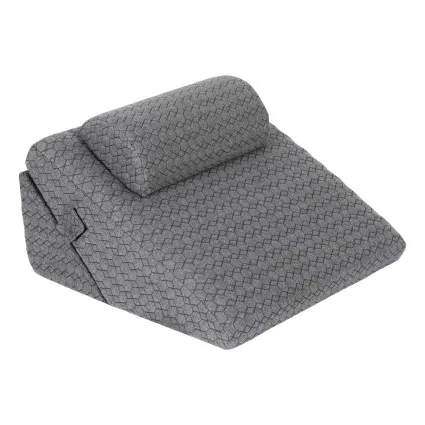 Giselle Bedding Gel Wedge Pillow with Detachable Neck Pillow and Adjustable Reading Support