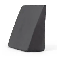 Giselle Bedding Grey Wedge Pillow - Cooling Gel Memory Foam, Ergonomic Design, Bamboo Cover, 62x30x62cm, 1-Year Warranty