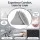 Giselle Bedding Back Support Reading Pillow 75 x 58 x 51cm Grey Velvet for Bed Gaming Nursing