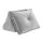 Giselle Bedding Back Support Reading Pillow 75 x 58 x 51cm Grey Velvet for Bed Gaming Nursing