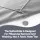 Giselle Bedding Back Support Reading Pillow 75 x 58 x 51cm Grey Velvet for Bed Gaming Nursing