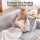 Giselle Bedding Back Support Reading Pillow 75 x 58 x 51cm Grey Velvet for Bed Gaming Nursing