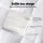 Giselle Bedding Bamboo Mattress Topper Pillowtop, 4.5cm Thick, Anti-Allergy, Dust Mite Resistant, Cot Size 69x130cm