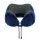 Wanderlite Travel Pillow for Aeroplanes Memory Foam Neck Support Washable Cover Storage Bag Blue
