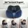 Wanderlite Travel Pillow for Aeroplanes Memory Foam Neck Support Washable Cover Storage Bag Blue