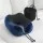 Wanderlite Travel Pillow for Aeroplanes Memory Foam Neck Support Washable Cover Storage Bag Blue