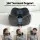 Wanderlite Travel Neck Pillow with Memory Foam, Washable Cover, Storage Bag and Adjustable Drawstring Grey
