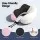 Wanderlite Travel Pillow Memory Foam Neck Support with Washable Cover Adjustable Drawstring Storage Bag Pink