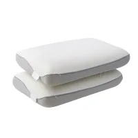 RoomSense Dual-Sided Cooling Memory Foam Pillows Queen 65x40x14cm 55D Solid Core Pack of 2 Comfortable Support