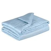 Giselle Bedding King Size Tencel Quilt - 200GSM Lightweight, Moisture-Wicking Summer Comforter, OEKO-TEX Certified, Blue