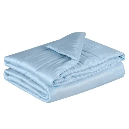 Giselle Bedding King Size Tencel Quilt - 200GSM Lightweight, Moisture-Wicking Summer Comforter, OEKO-TEX Certified, Blue