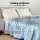Giselle Bedding King Size Tencel Quilt - 200GSM Lightweight, Moisture-Wicking Summer Comforter, OEKO-TEX Certified, Blue
