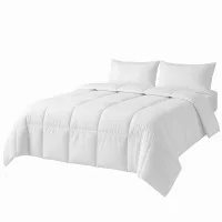Giselle Bedding Double Quilt 200GSM Summer Duck Down Feather Doona Insert with Cotton Cover