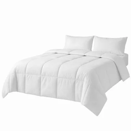 Giselle Bedding Double Quilt 200GSM Summer Duck Down Feather Doona Insert with Cotton Cover