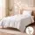 Giselle Bedding Single Quilt Duck Down Feather Doona Insert 200GSM Summer Cotton Cover Baffle Box Design