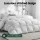 Giselle Bedding 700GSM Duck Down Feather Quilt Double - Luxurious Winter Blanket with 100% Cotton Cover, 210x180cm