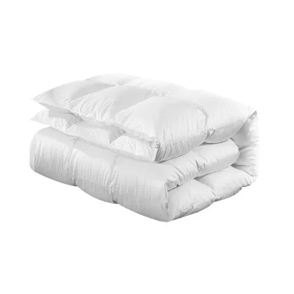 Giselle Bedding 700GSM Queen Duck Down Feather Quilt - Luxurious Warmth, 100% Cotton Cover, Lightweight & Breathable
