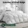 Giselle Bedding 700GSM Duck Down Feather Quilt - 100% Cotton, Single Size, Winter Warmth & Comfort, Mite Resistant