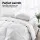 Giselle Bedding 700GSM Duck Down Feather Quilt Super King - Lightweight, Warm, 100% Cotton Cover, Baffle Construction