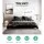 Giselle Bedding Faux Mink Quilt Charcoal Queen - Soft, Thermo-Regulating, Double-Sided with Matching Pillowcases