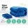 Giselle Bedding Faux Mink Quilt Blue Queen - Luxurious Soft Double-Sided with Winter Weight & Matching Pillowcases