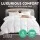 Giselle Bedding 700GSM Goose Down Feather Quilt Single - Lightweight, Breathable, 100% Cotton Cover, Mite-Resistant