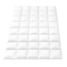 Giselle Bedding 800GSM Goose Down Feather Quilt - Single Size, Luxurious Winter Comforter, 100% Cotton Cover, White
