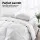 Giselle Bedding 500GSM Goose Down Feather Quilt Queen Size – 100% Cotton Cover, Winter Warmth, Breathable, White