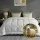 Giselle Bedding Wool Quilt 500GSM Queen 100% Wool Filling 100% Cotton Cover Baffle Box Winter Doona Comfort